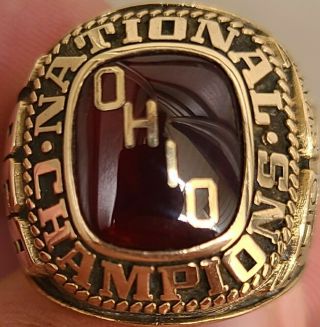 1968 Ohio State Football Ncaa National Champions Champions Ring 10k Josten