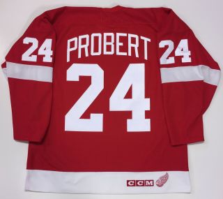 Bob Probert Detroit Red Wings Ccm Nhl 1991 Nhl 75th Jersey Xl