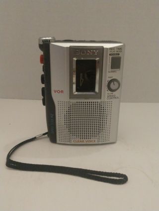 Vintage Sony Tcm 200dv V - O - R Handheld Cassette Recorder Clear Voice