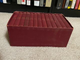 Antique 13 Volume Set Of Shakespeare Mini Books Handy Stratford Edition 1890