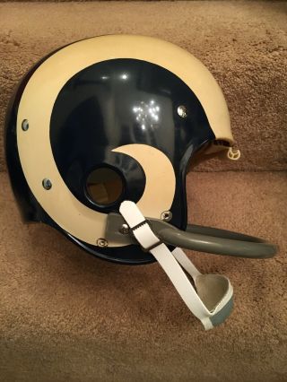 Los Angeles Rams Riddell Throwback Tk Football Helmet 1971 Painted Horns Gabriel