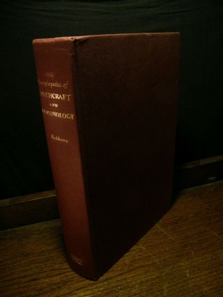 99p? - The Encyclopedia Of Witchcraft & Demonology - Robbins Occult Devil Satan