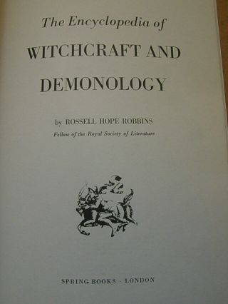99p? - The Encyclopedia of Witchcraft & Demonology - Robbins OCCULT DEVIL SATAN 2