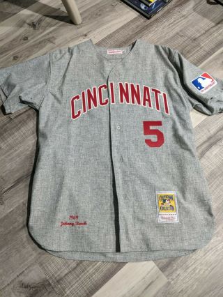Authentic Mitchell And Ness 1969 Johnny Bench Reds Jersey Size 44