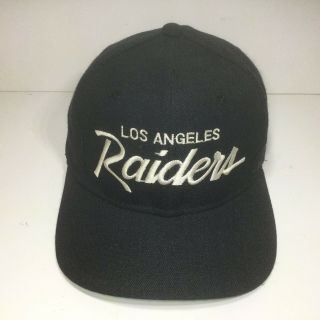 Vtg Los Angeles Raiders Pro Sports Specialties Snapback Hat Cap -
