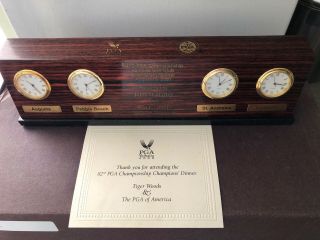 Tiger Woods Gift 2000 82nd Pga Championship Champions Dinner Clock John Mahaffey