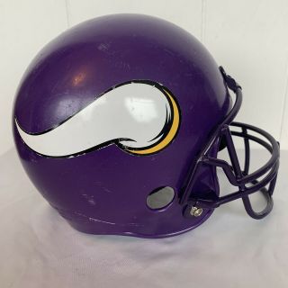 Vintage Retro Nfl Franklin Minnesota Vikings Kids Football Helmet Man Cave Cool