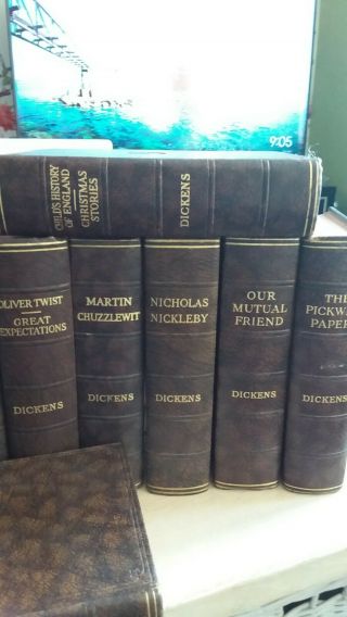 Set Of 13 Vintage Charles Dickens Books,  Odhams Press C1930