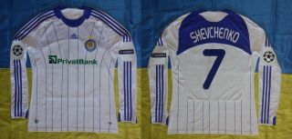 ● Rare Match Worn Shirt Legend Shevchenko Dynamo Kyiv Champions League 2009 ●