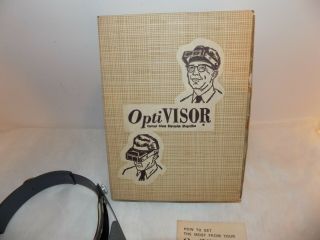 Vintage Donegan Opti - Visor DA - 3 Head Band Magnifier with Box and instr 3