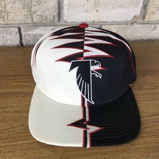 Rare Vintage Atlanta Falcons Starter Shockwave Hat Cap Strapback Vtg Slasher Nfl