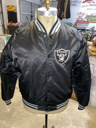 Oakland Raiders Vintage Late 70’s Or Early 80’s Chalkline Jacket Size Xxl