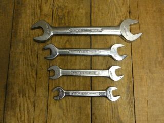 Vintage Britool 6j Series Open Ended Spanner Wrench Set Whitworth 3/16 - 1/2 W