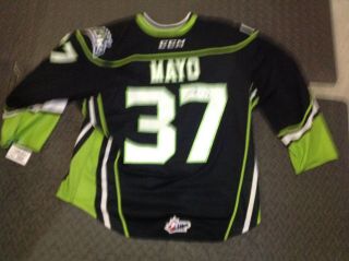 Dysin Mayo game worn signed auto Edmonton oil kings third jersey rare 56 2