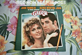 Grease The Movie Soundtrack Vintage Vinyl Record Album Stereo 1978,  Rso