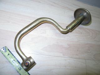 Vintage Brass / Bronze 6  Sweep Auger Bit Brace Drill User Made ? 1 Of Kind ?