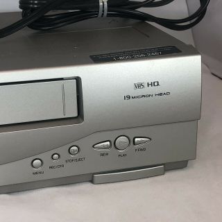 VTG Emerson EWV404 19 Micron DA 4 Head VCR VHS Player -.  No Remote 3