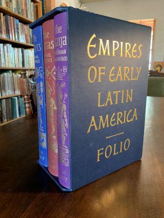 Empires Of Early Latin America 3 Vol Folio Society W/ Slipcase Aztecs Incas Maya