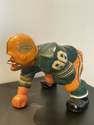 1960s Green Bay Packers Large 3 - Point Stance Fred Kail Statue Figurine Fak Rare