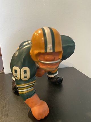 1960s Green Bay Packers Large 3 - Point Stance Fred Kail Statue Figurine FAK RARE 3