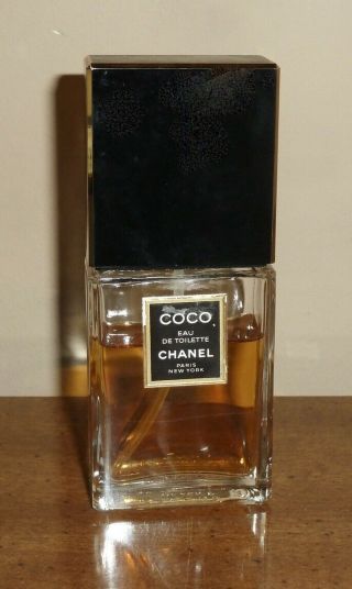 Vintage Coco Chanel Perfume Eau De Toilette 50 Mil/ 1.  7 Oz Spray 75 Full