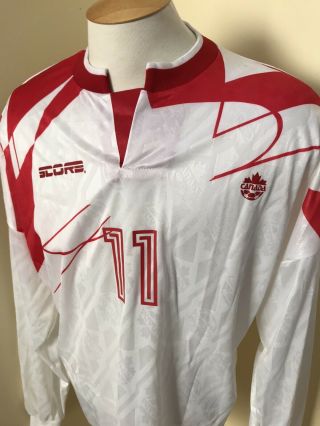1990’s Score Canada Dale Mitchell Soccer L/s Jersey Shirt Football Game Worn?