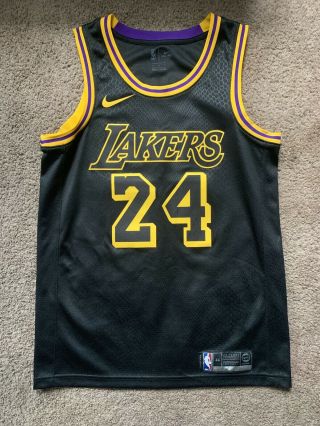 Kobe Bryant 24 Black Mamba Los Angeles Lakers Jersey / Size 44 Medium