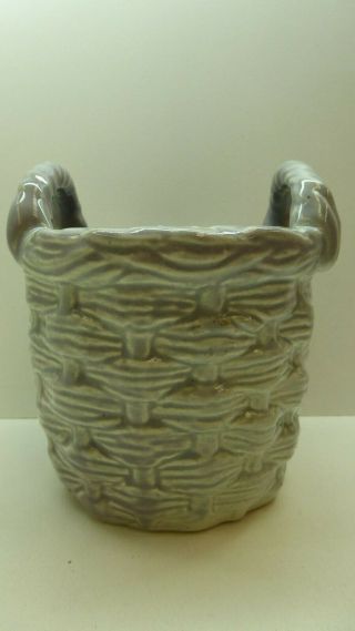Australian Pottery Wembley Basket Lustre Bowl Vase Vintage Ceramic Studio