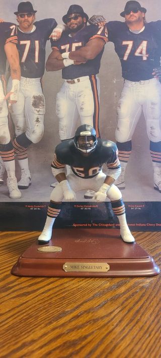 Chicago Bear’s Mike Singletary All Star Danbury Figurine