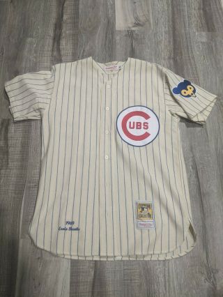 Authentic Mitchell And Ness 1969 Ernie Banks Cubs Jersey Size 44