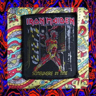 Mega Rare 1986 Iron Maiden Somewhere In Time Patch Unworn Vintage Nos