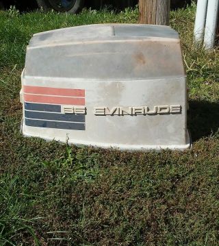 Vintage Evinrude 65hp Engine Cover