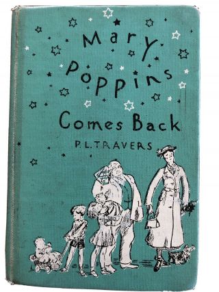 1935 1st Edition Mary Poppins Comes Back Pl Travers Hardcover Exlib