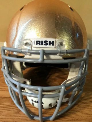 Notre Dame Football 2011 Champs Sports Bowl Game Speed Helmet STEINER 3