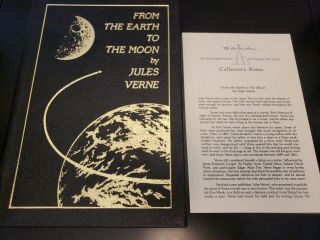 Easton Press From The Earth To The Moon Jules Verne 1970 Unread Unmarked Ln