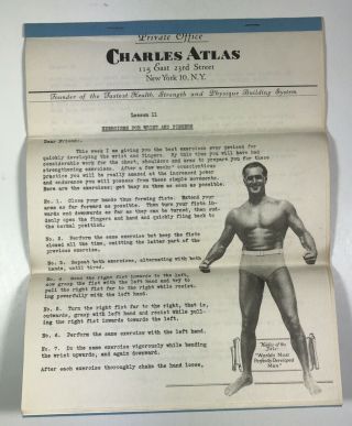 Charles Atlas 12 - Step Health and Strength Workout Guides - Complete 3