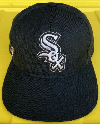 Vintage 90s Chicago White Sox Sports Specialties Plain Logo Snapback Hat Cap Mlb