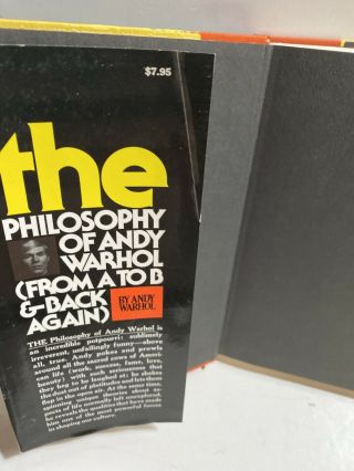 The Philosophy of Andy Warhol A To Z SIGNED 1st Ed.  by Andy Warhol 3
