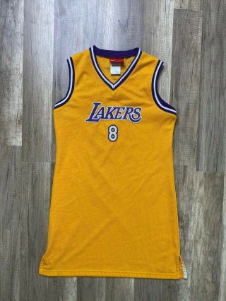 Vintage Los Angeles Lakers Kobe Bryant 8 Reebok Women L Basketball Jersey Dress
