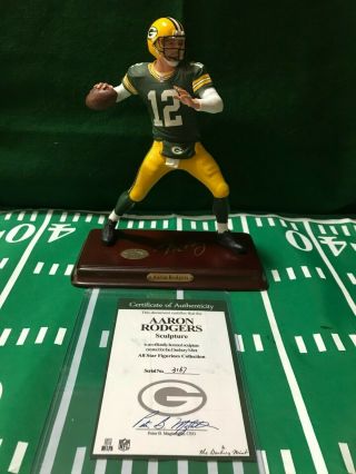 Danbury Aaron Rodgers Green Bay Packers Nfl Figurine