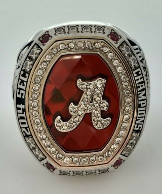 Massive 2014 Alabama Crimson Tide Sec Football Champions Ncaa Championship Ring