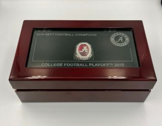Massive 2014 Alabama Crimson Tide SEC Football Champions NCAA Championship Ring 2