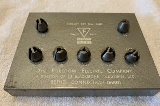 Vintage? Foredom Electric Co 7 Piece Collet Set No.  440 Bethel Connecticut