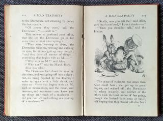 Vintage Alice ' s Adventures In Wonderland Book.  Hardcover.  Miniature Edition 1915 3