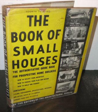 The Book Of Small Houses Printed 1936 Hb/dj Architecture Tiny Houses Mid Century