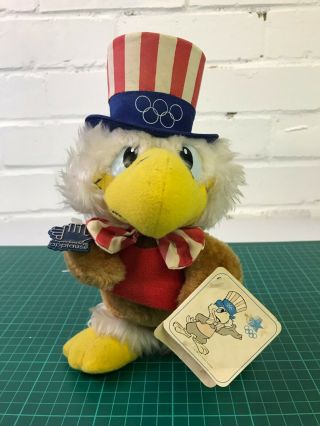 Vintage 1984 Los Angeles Olympics Mascot Plush Toy Sam The Eagle