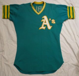 Vintage 1973 Oakland A’s Ted Kubiak Player Team Issue Baseball Jersey Mcauliffe