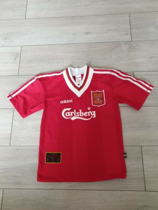 Vintage Liverpool 95/96 Home Shirt Carlsberg Adidas Retro Xs