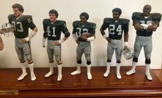 Rare Danbury NFL Oakland Raiders 1976 Superbowl Team Set.  VHTF 2