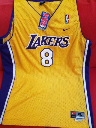 Nwt Vintage Nike Kobe Bryant Basketball Jersey 8 Men’s Xl Mamba Lakers